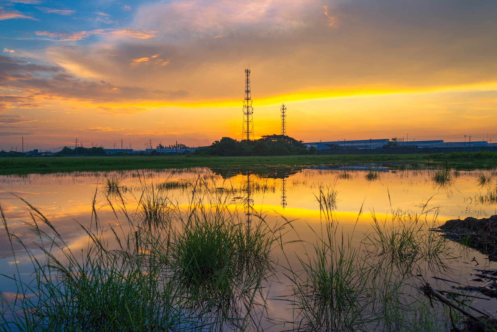 Cell Tower Sunset